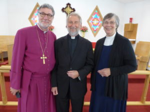 Bishop Hanley, Father Bob, Deacon Peggy